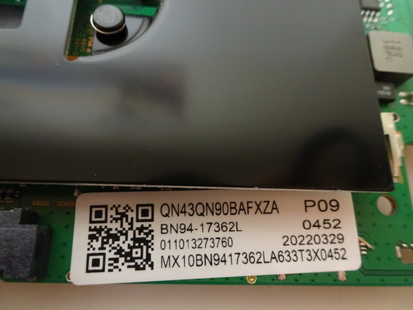 Samsung QN43QN90BAFXZA Main Board BN94-17362L, (BN97-19295A)