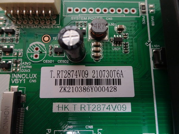 RCA RWOSBU5048 Main Board 210730T6A, (T.RT2874V09)