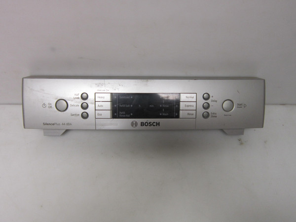 Bosch SHEM63W55N Dishwasher Control Panel Fascia Silver - NO BOARDS 00775764-SVR
