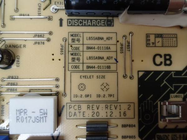 Samsung QN85QN9DAAFXZA Power Board BN44-01116B