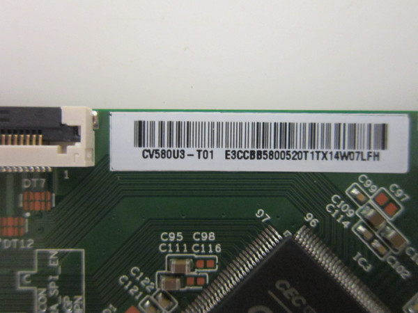 Vizio M58Q7-J01 T-Con Board CV580U3-T01
