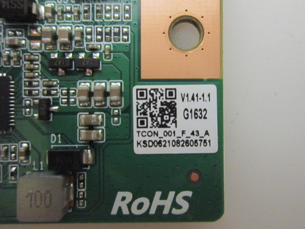 Vizio D43f-J04 T-Con Board KSD06210826