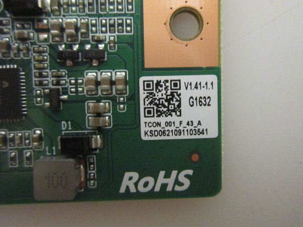 Vizio D43f-J04 T-Con Board KSD06210911