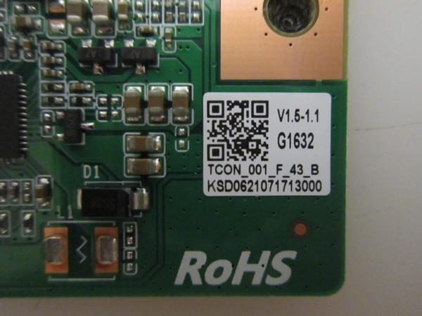 Onn 100069992 T-Con Board KSD06210717