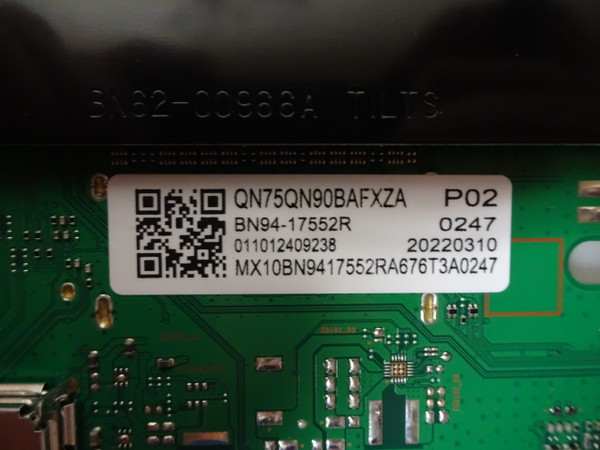 Samsung QN75QN90BAFXZA Main Board BN94-17552R