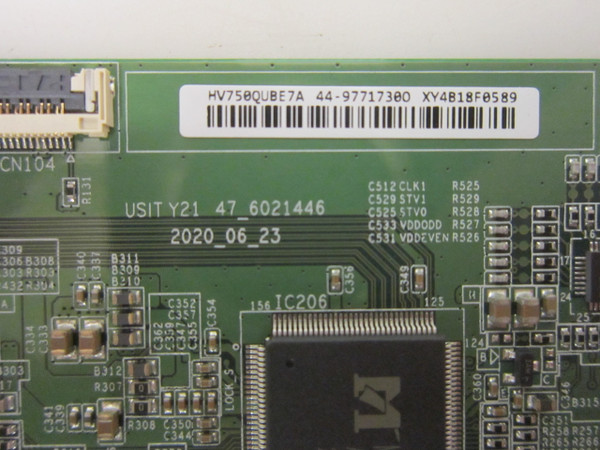 Vizio P75Q9-J01 T-Con Board 47-6021446