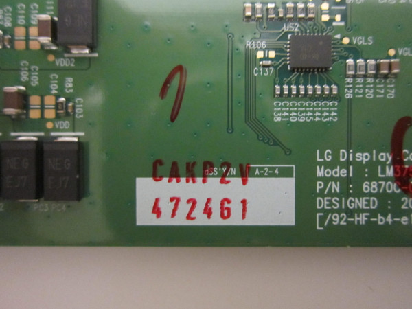 LG 38UC99-W T-Con Board 6871L-4724G