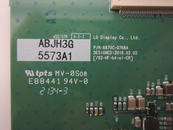 LG 49WL95C-WE T-Con Board 6871L-5573A