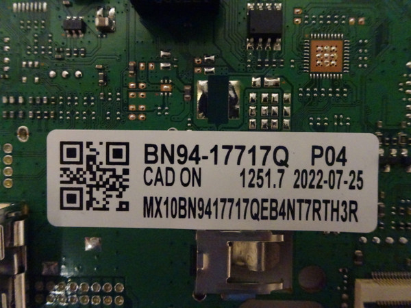 Samsung UN50AU8000FXZA Main Board BN94-17717Q