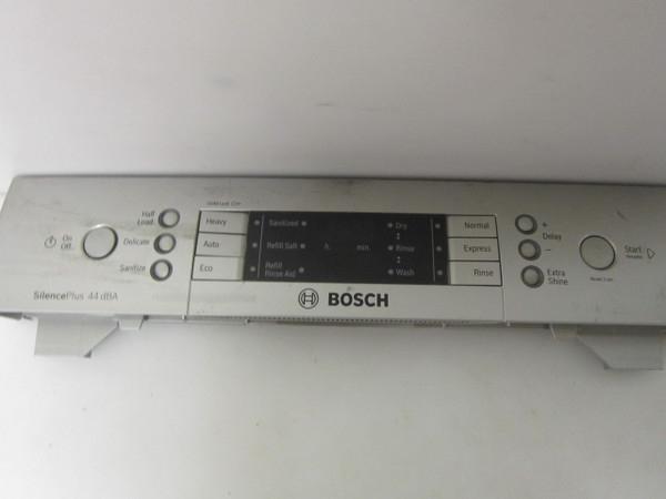 Bosch SPE68U55UC/58 Dishwasher Control Panel Assembly - PANEL ONLY 11016042