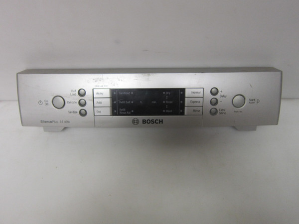 Bosch SPE68U55UC/58 Dishwasher Control Panel Assembly - PANEL ONLY 11016042