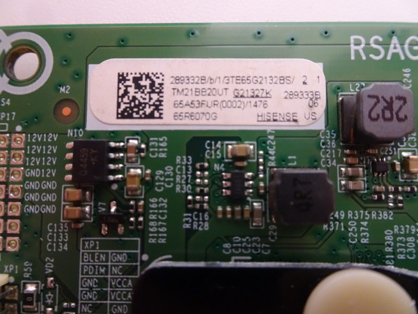 Hisense 65R6070G Main Board 289332B