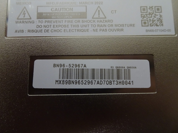 Samsung 75" QN800B One Connect BN96-52967A - No Cords - Used