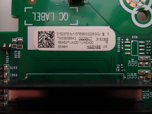 Hisense 55A6H Main Board 315237E