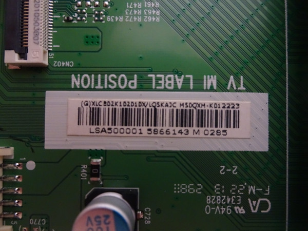 Vizio M50QXM-K01 Main Board 756XLCB02K102