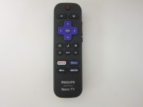Philips 75PFL4756/F7 Netflix Disney+ AppleTV+ HBOMAX Roku Remote 3226001225-USED