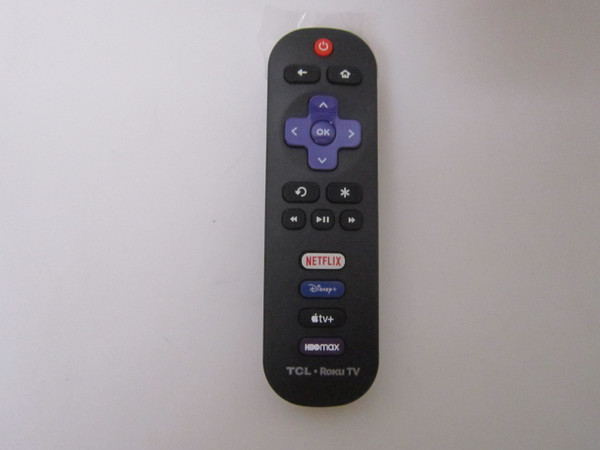 TCL 65S435 Netflix Disney+ AppleTV+ HBOMAX Roku Remote 21001-000071-USED