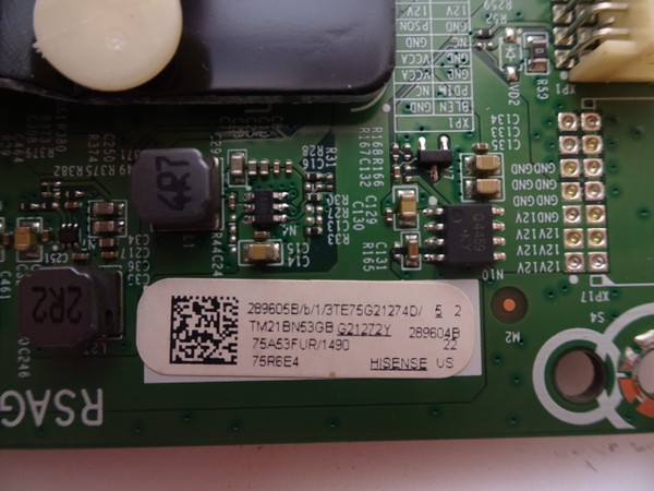 Hisense 75R6E4 Main Board 289605B