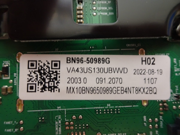 Samsung UN43TU7000FXZA Main Board 43TU7000F-989G