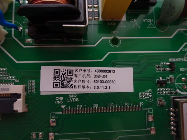 Vizio D32F-J04 Main Board 60103-00830