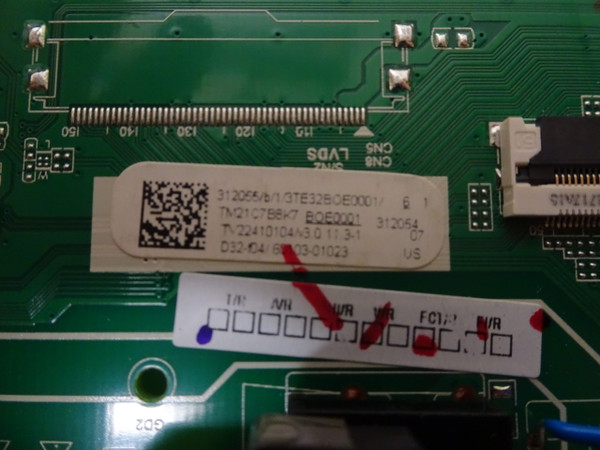 Vizio D32-F04 Main Board 60103-01023