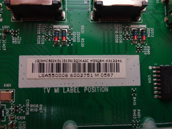 Vizio M55Q6M-K01 Main Board 756TXMCB02K013