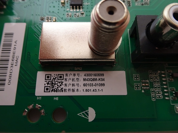 Vizio M43Q6M-K04 Main Board 60103-01099