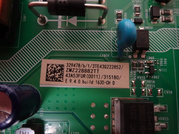 Hisense 43R6E4 Main Board 329478