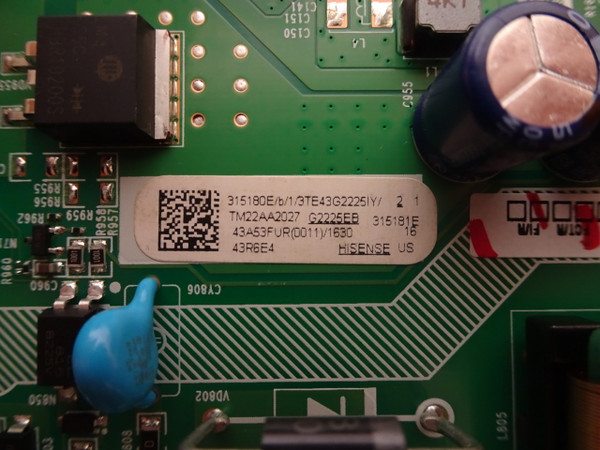 Hisense 43R6E4 Main Board 315180E