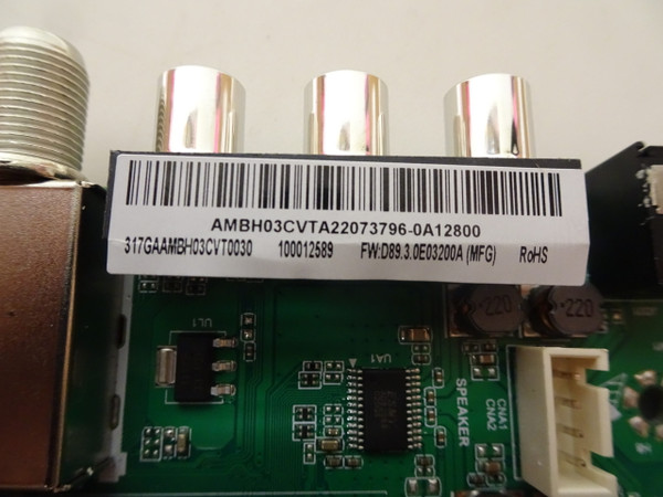 Onn 100012589 Main Board 317GAAMBH03CVT0030