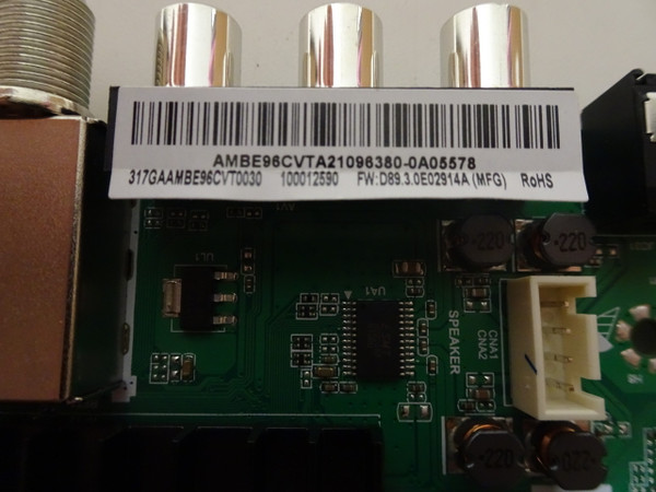 Onn 100012590 Main Board 317GAAMBE96CVT0030