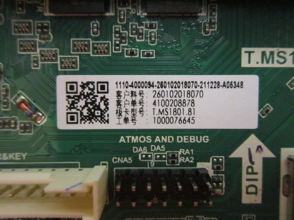 Westinghouse WR55UT4212 Main Board 260102018070