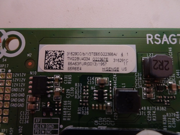 Hisense 65R6E4 Main Board 315290C