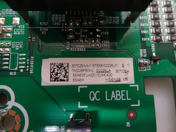 Hisense 55A6H Main Board 307025A