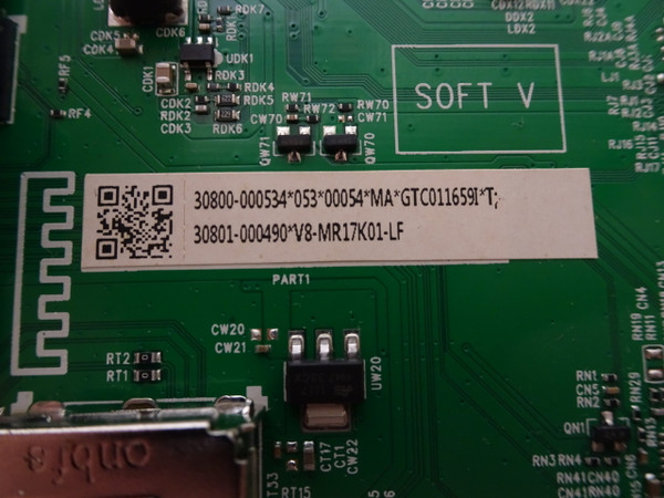 TCL 65T555 Main Board 30800-000534