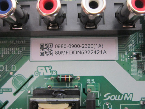 Samsung UN32M4500BFXZA Main Board 0980-0900-2320