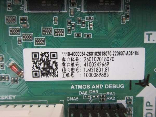 Westinghouse WR50UT4212 Main Board 220607