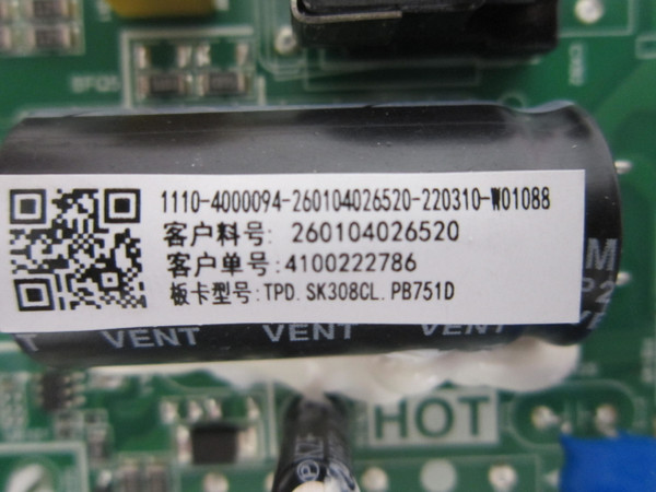 Westinghouse WR32HX2210 Main Board 260104026520