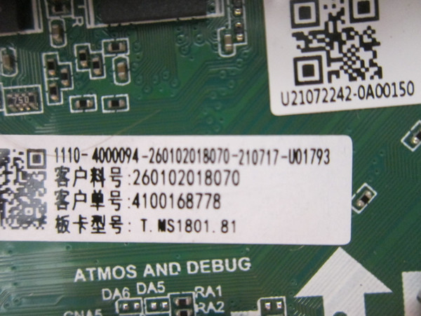 Westinghouse WR43UT4210 Main Board 210717