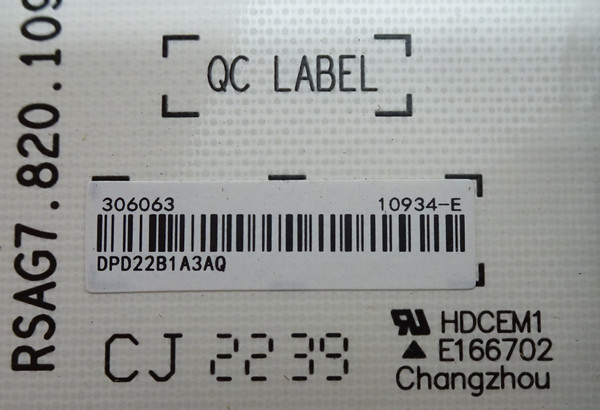 Hisense 65U8H Power Board 306063 (RSAG7.820.10934/ROH)