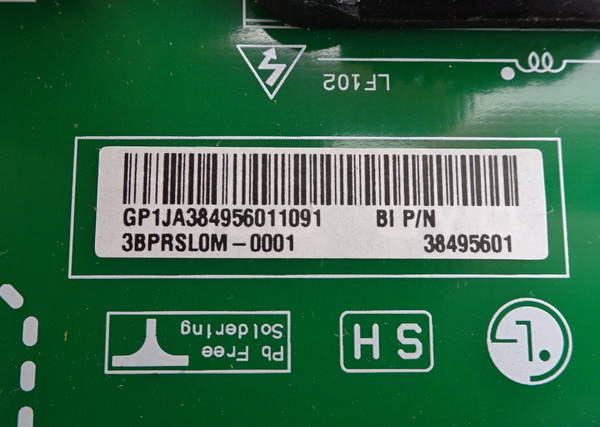 LG OLED83C3AUA.BUSYLJR Power Board EAY38495601 (EAX69995103)