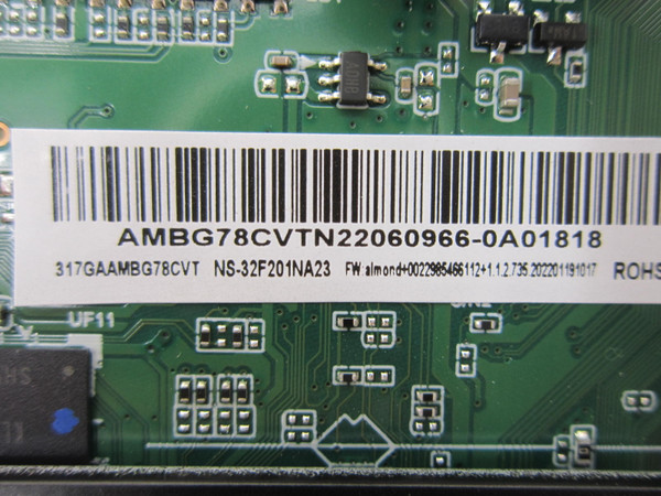Insignia NS-32F201NA23 Main Board 317GAAMBG78CVT