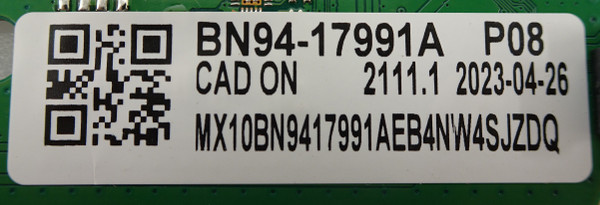 Samsung UN65TU700DFXZA Main Board BN94-17991A (BN97-20118A, BN41-02852E)