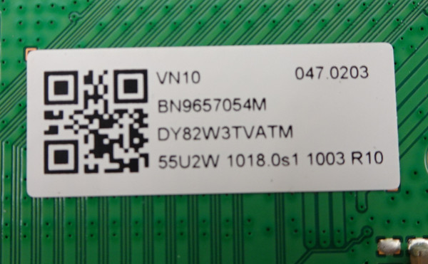 Samsung UN55CU7000BXZA Main Board 55CU7000B-054M (BN96-57054A, BA55FA160)