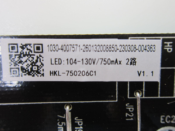 Onn 100044717 Power Board 260132008850
