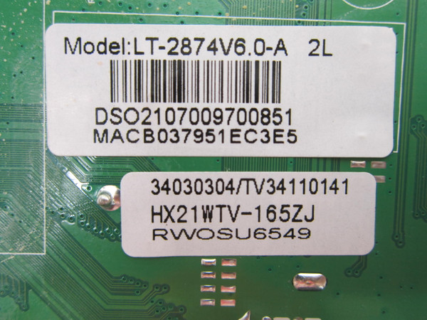 RCA RWOSU6547-B Main Board 34030304