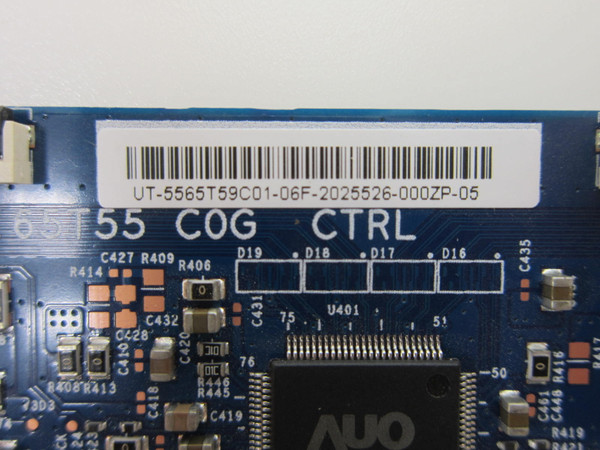 Onn 100012587 T-Con Board 55.65T59.C01 (65T55-COG-CTRL)