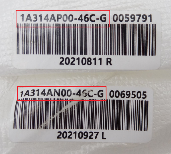 New Sharp 4T-B70CJ1U 1A314AP00-46C-G/1A314AN00-46C-G Legs w/Screws