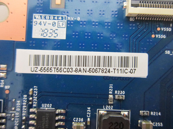 Vizio PQ65-F1 T-Con Board 55.65T56.C03 (75T05-C03 CTRL BD)