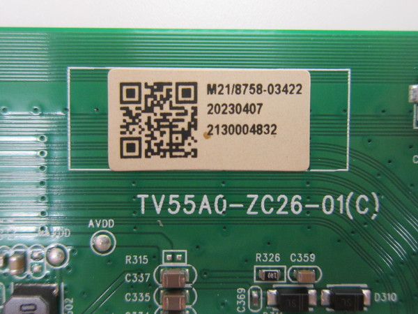 Onn 100012586 T-Con Board 513C55A0M21 (TV55A0-ZC26-01(C)